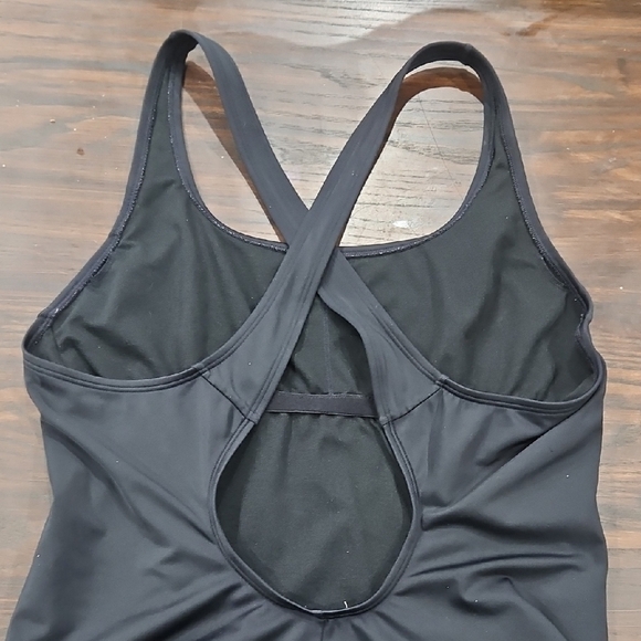 Roxy Navy Swimsuit with White Lettering - Picture 3 of 4